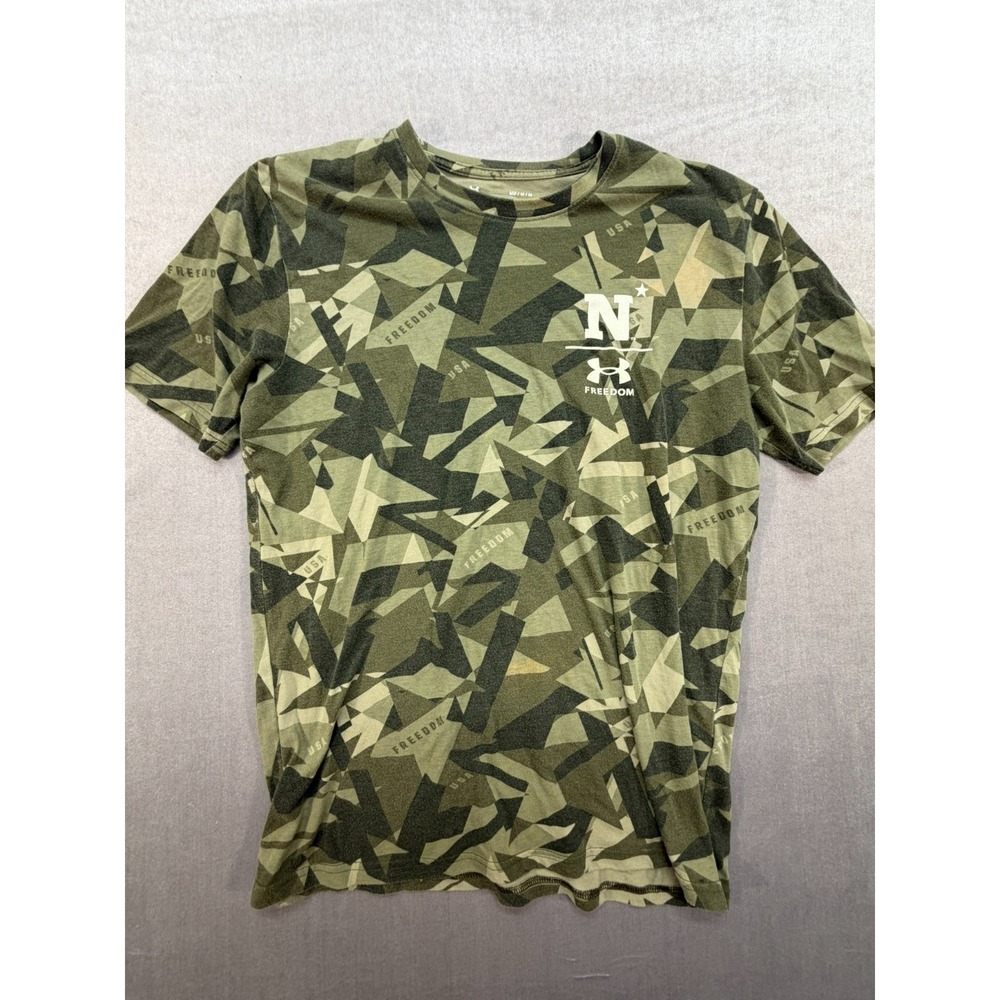Under Armour Freedom Navy Camoflauge‎ Shirt Size Medium